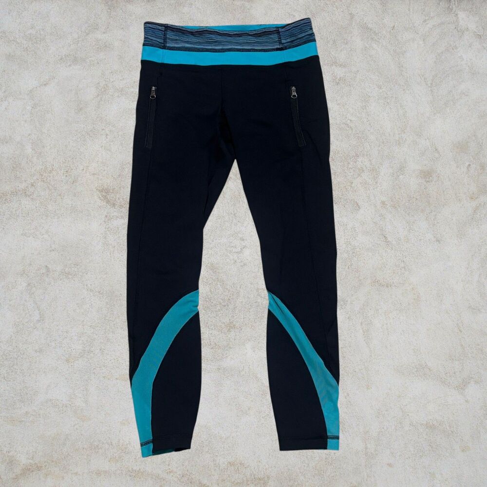 Lululemon Black Women's Mesh Leggings Inspire Tight 25" Size 6